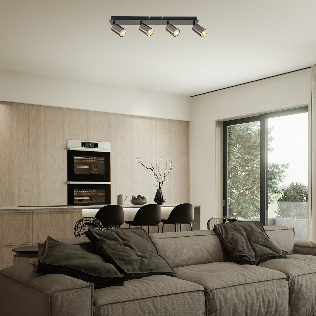 Plafoniera Gerhard, fumuriu, 4xGU10, IP20, Rabalux, 73074