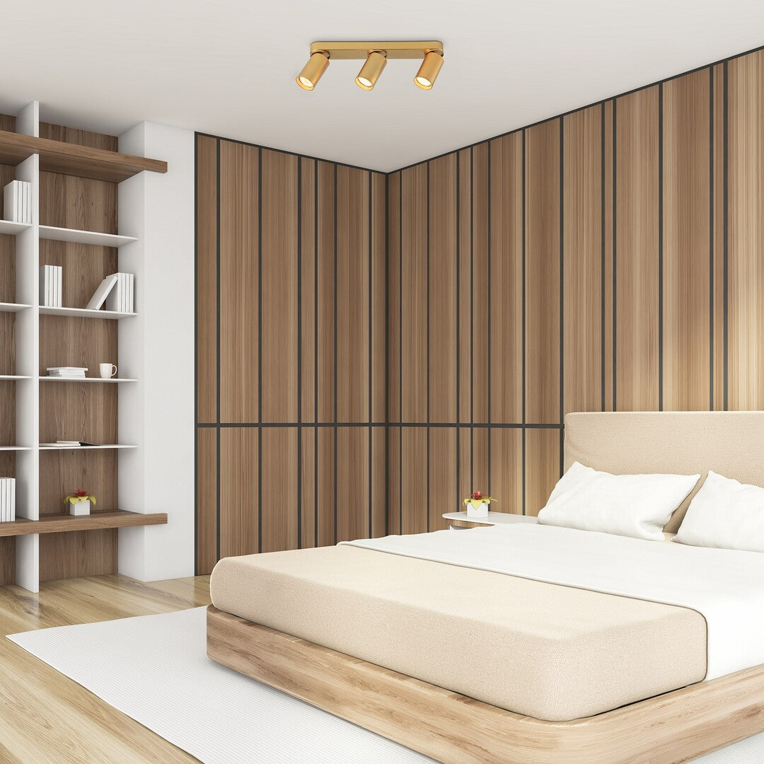 Plafoniera Mirina, auriu, 3xGU10, IP20, Rabalux, 73077