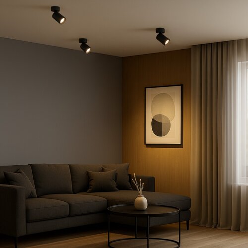 Spot Yorli, negru mat, 1xGU10, H.13,5cm, IP20, Rabalux, 73081