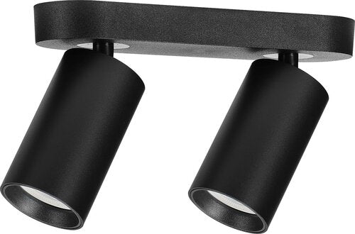 Spot Yorli, negru mat, 2xGU10, L.22cm, IP20, Rabalux, 73082