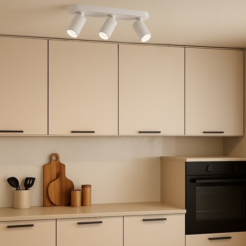 Spot Yorli, alb mat, 3xGU10, L.35cm, IP20, Rabalux, 73087