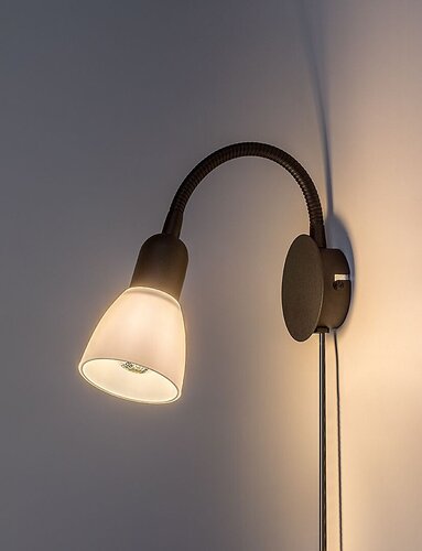 Spot Soma, negru mat, 1xE14, H.20,5cm, IP20, Rabalux, 73090