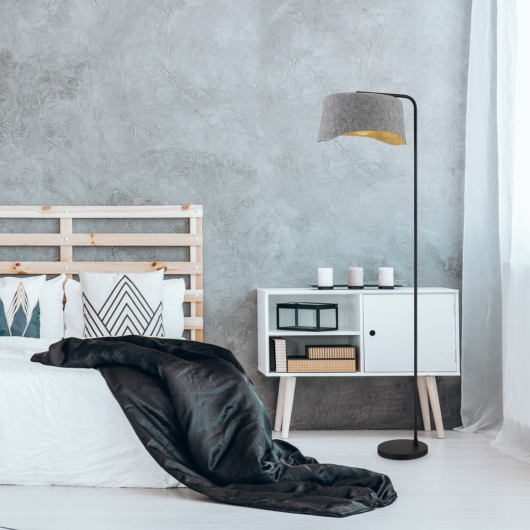 Lampadar Farelia, negru/gri, 1 x E27, H.175cm, IP20, Rabalux, 74019