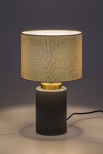 Veioza Glovy, gri, 1xE14, H.34cm, IP20, Rabalux, 74045