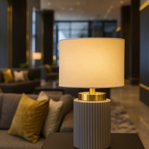 Veioza Glovy, gri, 1xE14, H.34cm, IP20, Rabalux, 74045