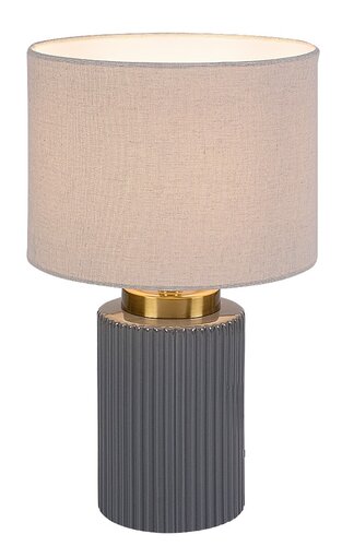 Veioza Glovy, gri, 1xE14, H.34cm, IP20, Rabalux, 74045