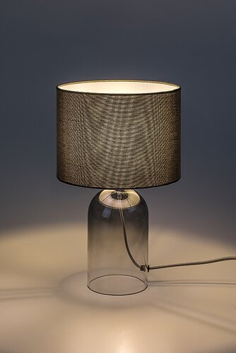 Veioza Luxin, fumuriu, 1xE14, H.33cm, IP20, Rabalux, 74047