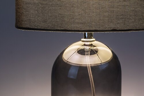 Veioza Luxin, fumuriu, 1xE14, H.33cm, IP20, Rabalux, 74047