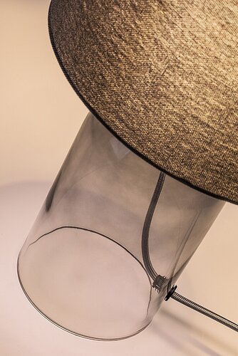 Veioza Luxin, fumuriu, 1xE14, H.33cm, IP20, Rabalux, 74047