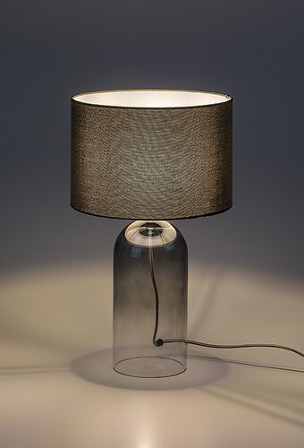 Veioza Luxin, fumuriu, 1xE14, H.45cm, IP20, Rabalux, 74048