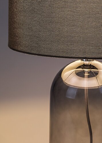 Veioza Luxin, fumuriu, 1xE14, H.45cm, IP20, Rabalux, 74048