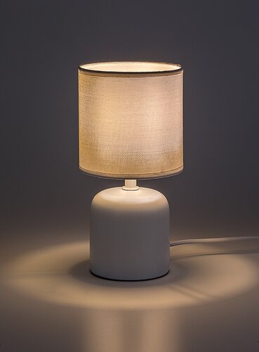 Veioza Daphni, alb, 1xE14, H.23cm, IP20, Rabalux, 74052