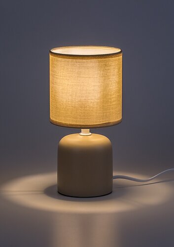 Veioza Daphni, bej, 1xE14, H.23cm, IP20, Rabalux, 74053