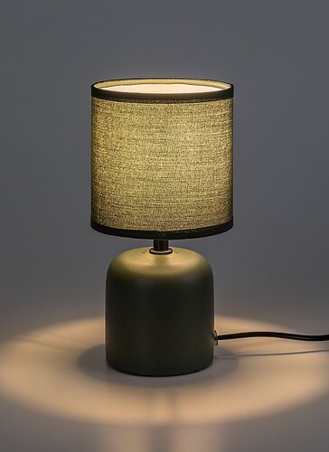 Veioza Daphni, verde, 1xE14, H.23cm, IP20, Rabalux, 74055