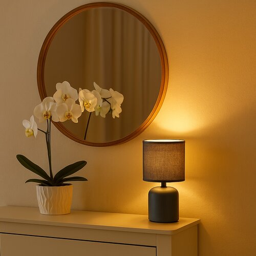 Veioza Daphni, albastru, 1xE14, H.23cm, IP20, Rabalux, 74056