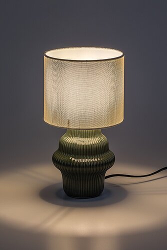 Veioza Glimo, verde, 1xE14, H.27,5cm, IP20, Rabalux, 74059