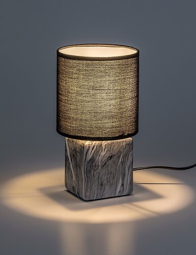 Veioza Nalisa, marmura, 1xE14, H.22,5cm, IP20, Rabalux, 74068