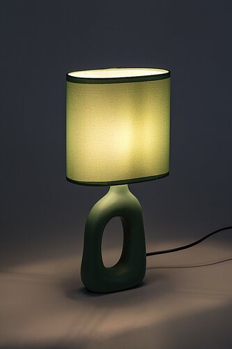 Veioza Sylira, verde, 1xE14, H.36cm, IP20, Rabalux, 74071