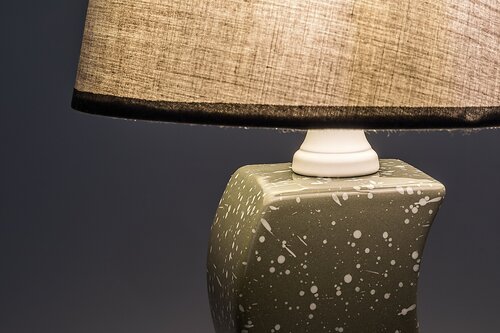 Veioza Dayami, marmura, 1xE14, H.34cm, IP20, Rabalux, 74073