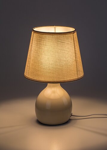 Veioza Ingrid, bej, 1xE14, H.26cm, IP20, Rabalux, 74076