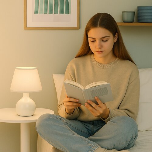 Veioza Ingrid, bej, 1xE14, H.26cm, IP20, Rabalux, 74076