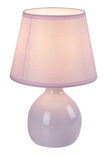 Veioza Ingrid, trandafiriu, 1xE14, H.26cm, IP20, Rabalux, 74078