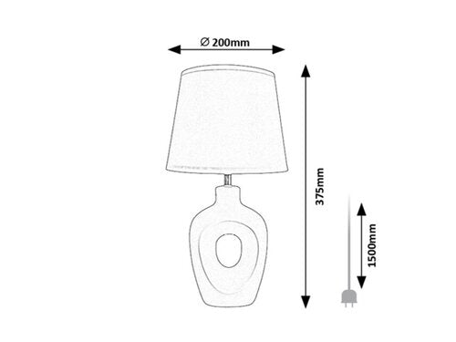 Veioza Madelor, bej, 1xE14, H.37,5cm, IP20, Rabalux, 74079
