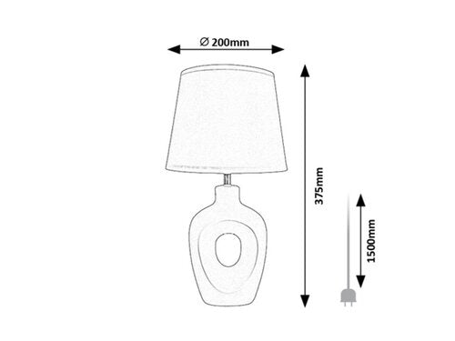 Veioza Madelor, maro, 1xE14, H.37,5cm, IP20, Rabalux, 74080