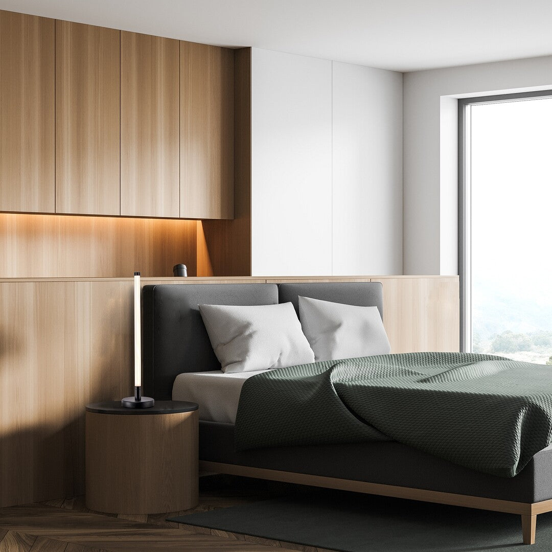 Veioza LED Nivaro, negru, 8W, 750lm, 3000K, IP20, Rabalux, 74165