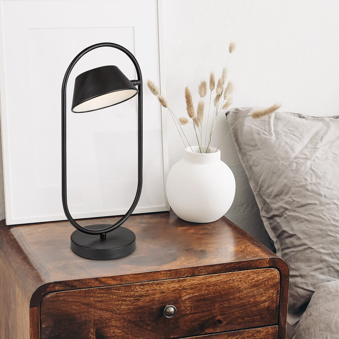 Veioza Odiss, negru, LED, 6W, 390 lumeni, 3000K, Rabalux 74190