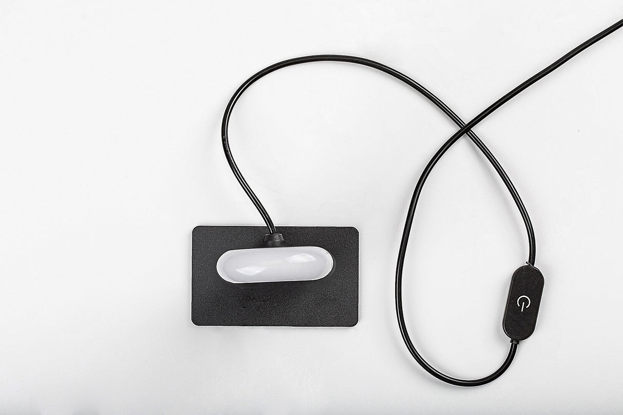 Veioza Sindri, negru, LED 15W, 750lm, 3000K, 3500K, 4000K, IP20, Rabalux, 74194