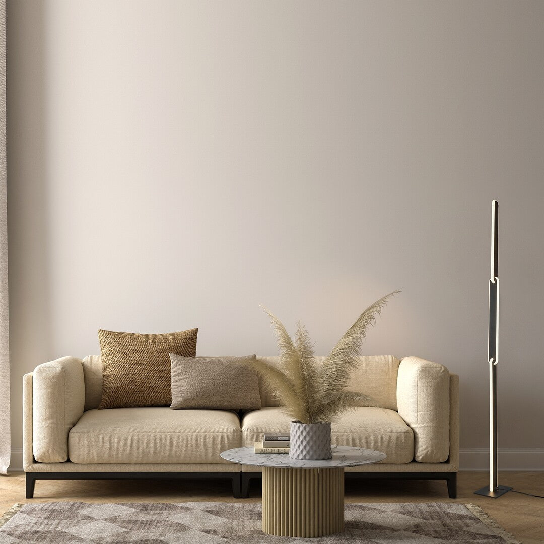 Lampadar Sindri, negru, Led 33W, 1800lm, 3000K-4000K, H.132cm, Rabalux 74195