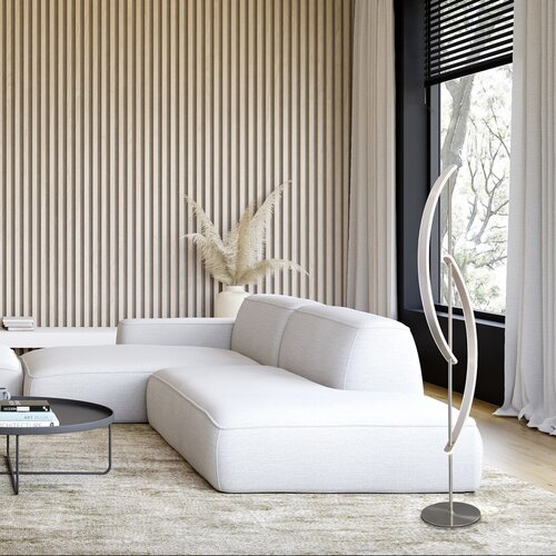 Lampadar LED Jarnelle, crom satin, 30W, 2000lm, 3000K, H.150cm, IP20, Rabalux, 74197