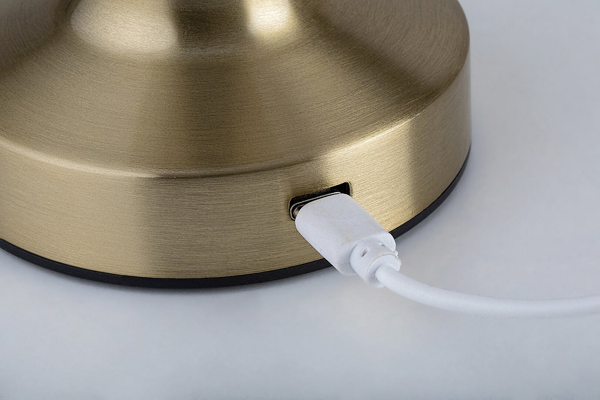 Veioza Senan, auriu, LED CCT, 3W, 60 lumeni, 3000K-4000K-6500K, H.21 cm, Rabalux 74207