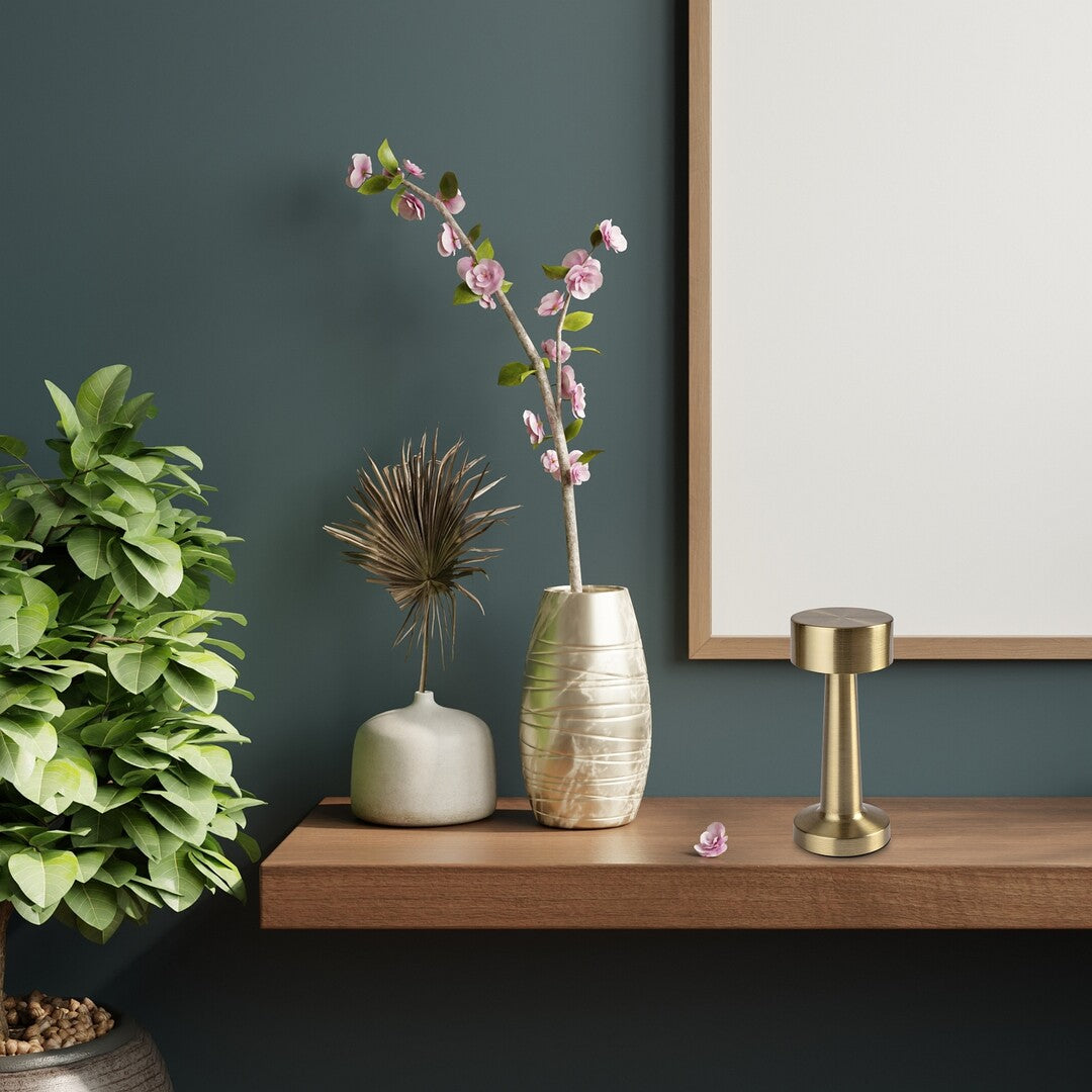 Veioza Senan, auriu, LED CCT, 3W, 60 lumeni, 3000K-4000K-6500K, H.21 cm, Rabalux 74207