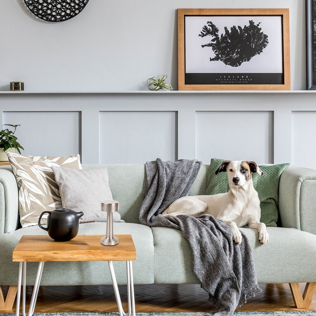 Veioza Senan, argintiu, LED CCT, 3W, 60 lumeni, 3000K-4000K-6500K, H.21 cm, Rabalux 74208