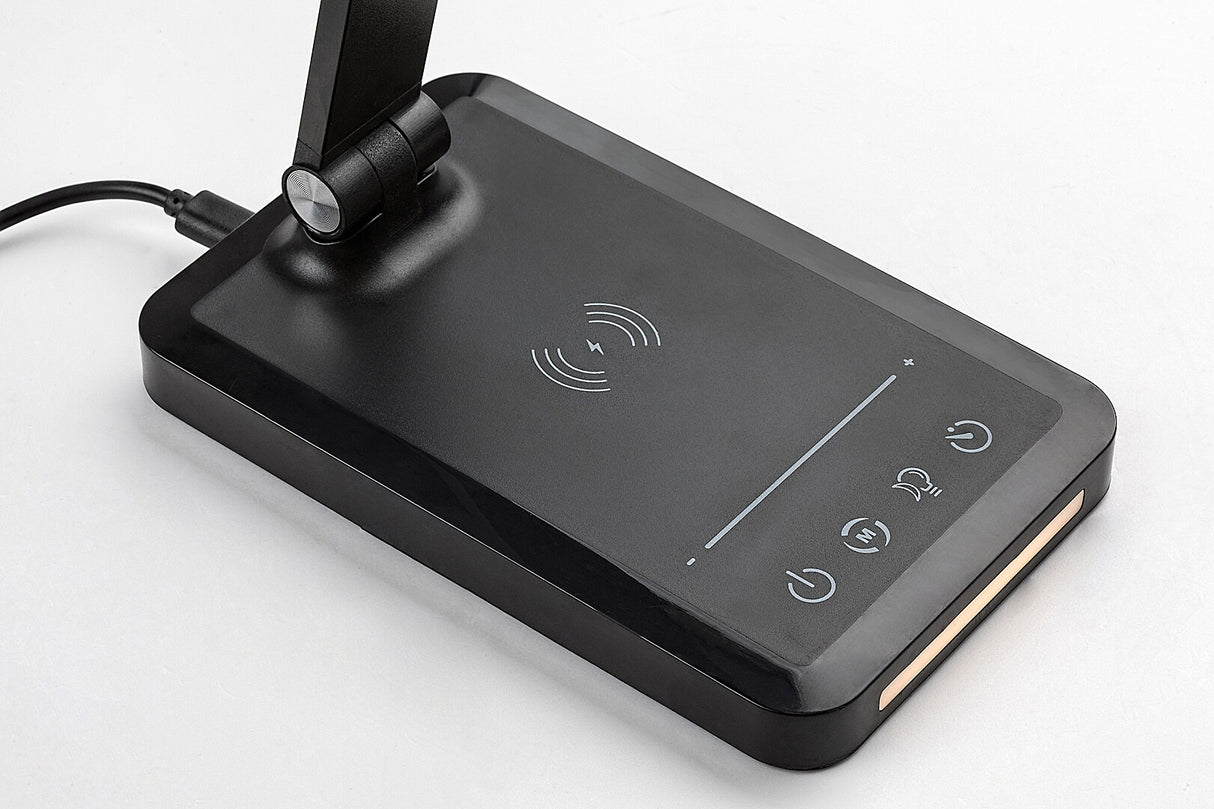 Lampa de birou Traze, negru, LED 5W, 190lm, 3000K-6500K, IP20, Rabalux, 74213