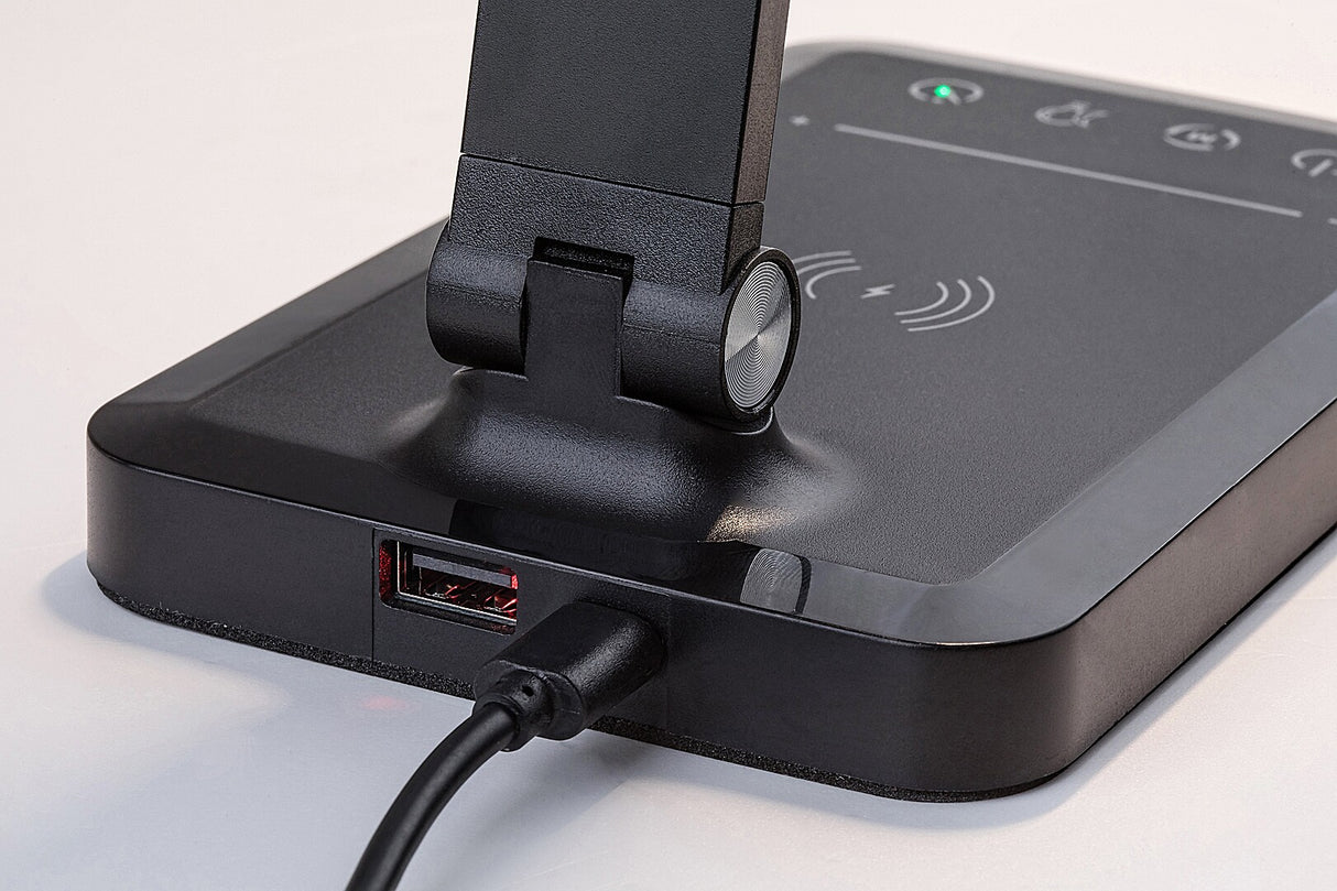 Lampa de birou Traze, negru, LED 5W, 190lm, 3000K-6500K, IP20, Rabalux, 74213