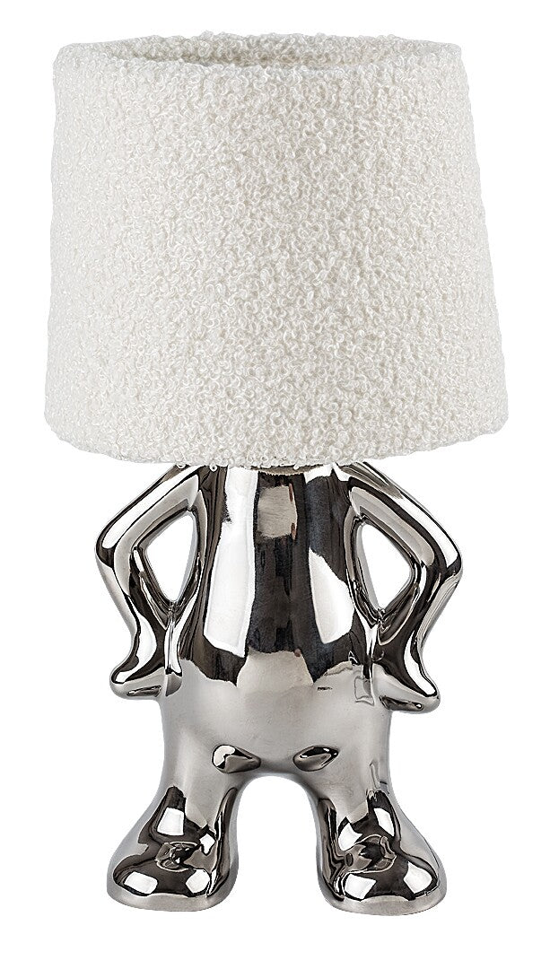 Veioza Smurfy, crom+crem, 1xE14, D.15cm, Rabalux 74216