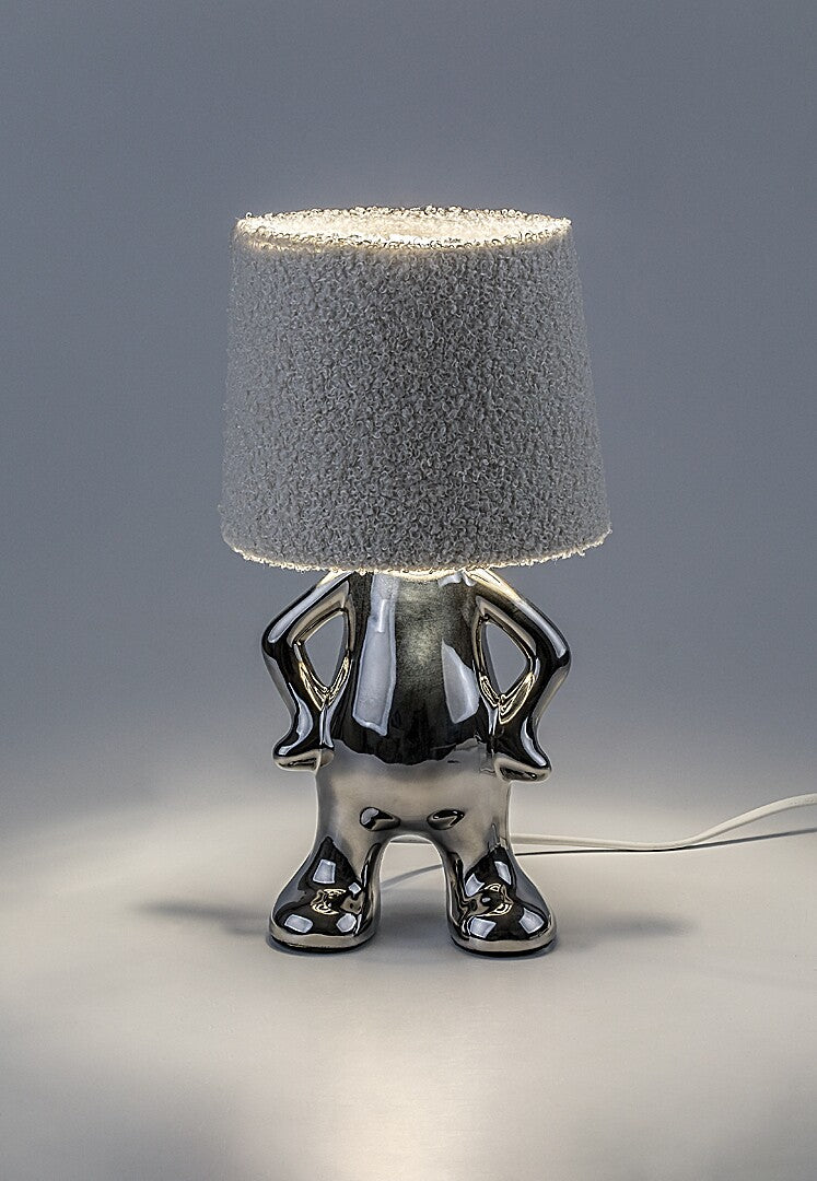 Veioza Smurfy, crom+crem, 1xE14, D.15cm, Rabalux 74216