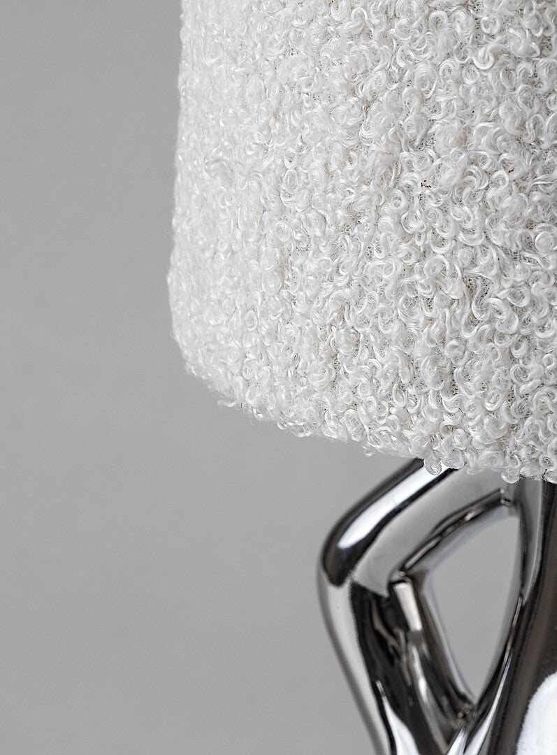 Veioza Smurfy, crom+crem, 1xE14, D.15cm, Rabalux 74216