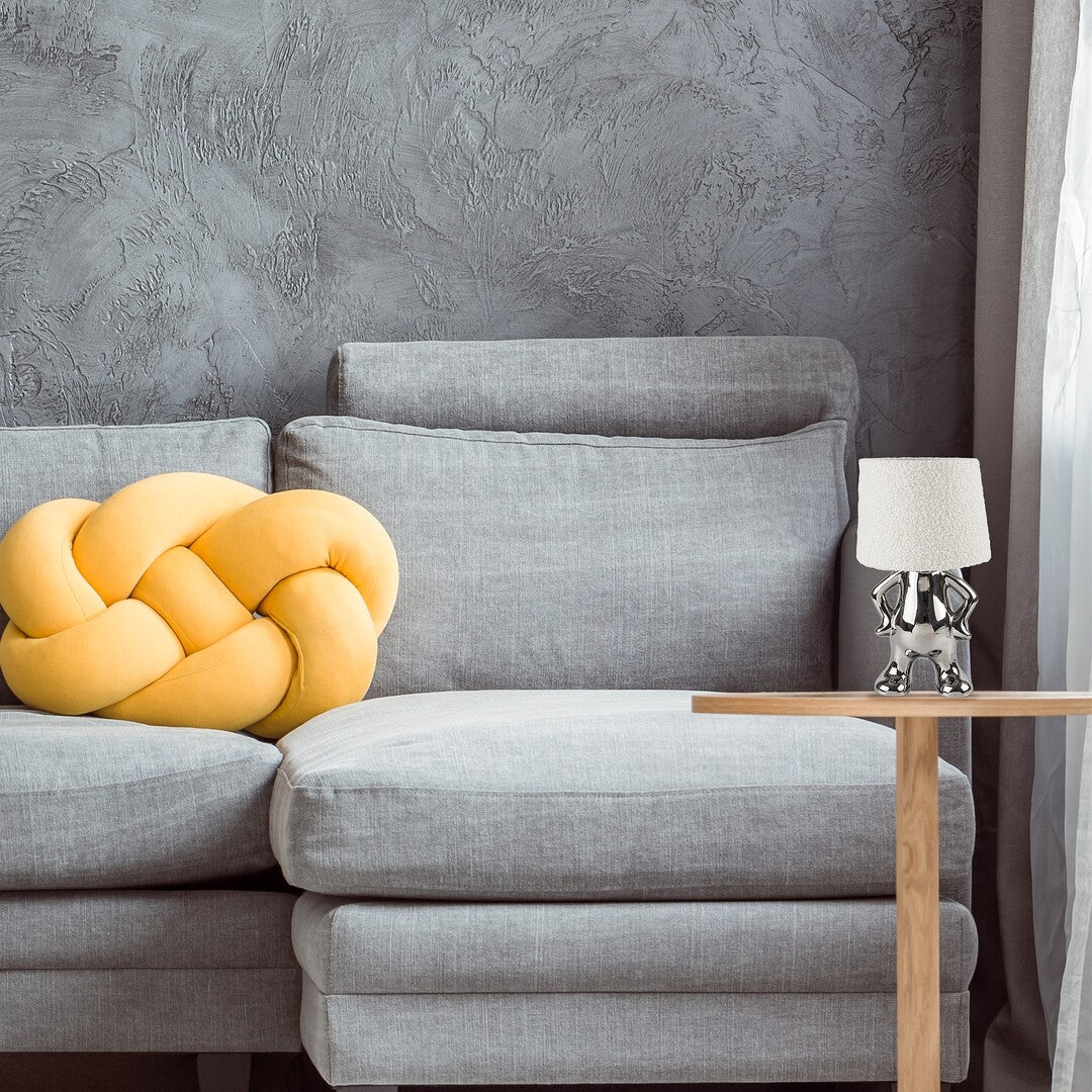 Veioza Smurfy, crom+crem, 1xE14, D.15cm, Rabalux 74216