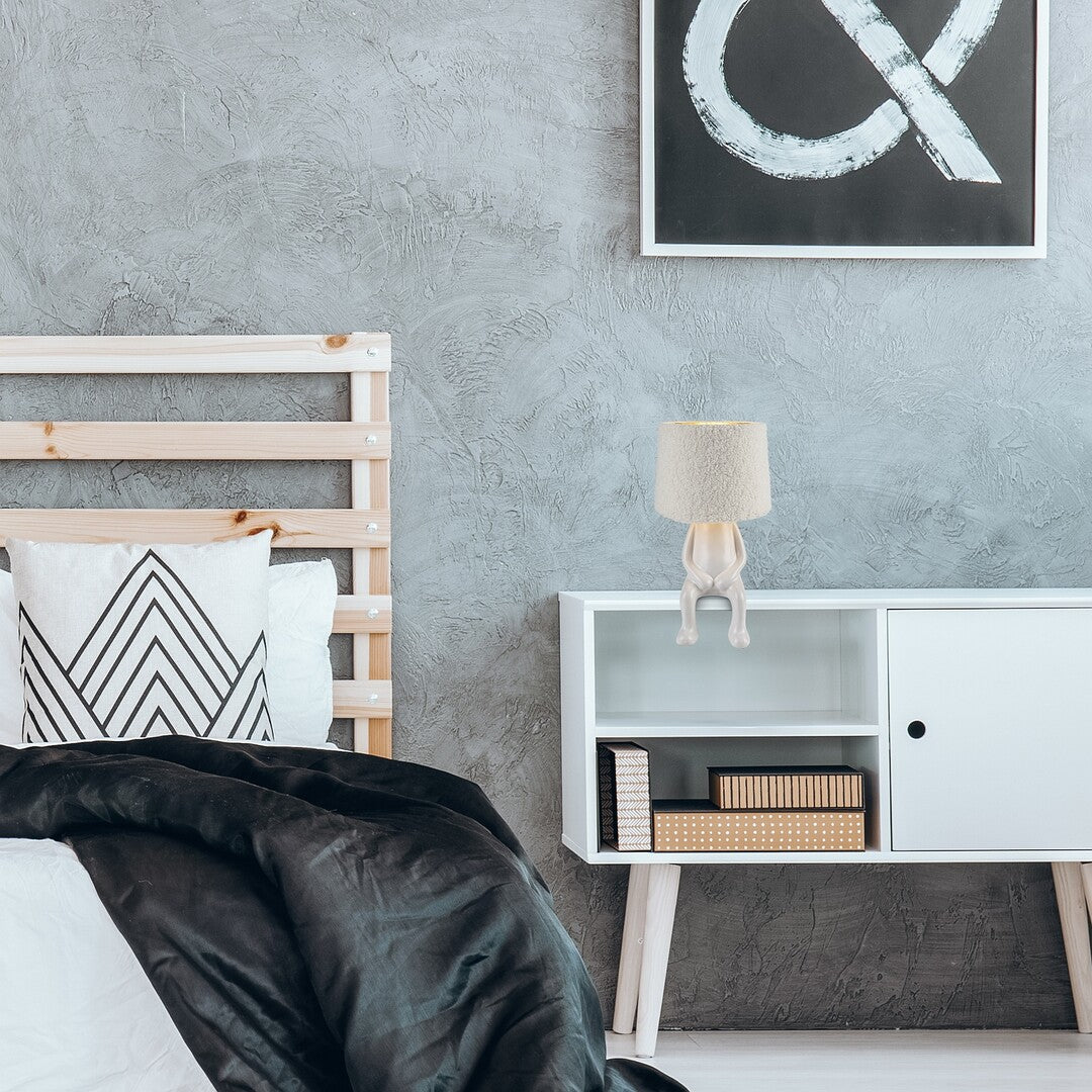 Veioza Smurfy, crem, 1xE14, D.15cm, Rabalux 74218