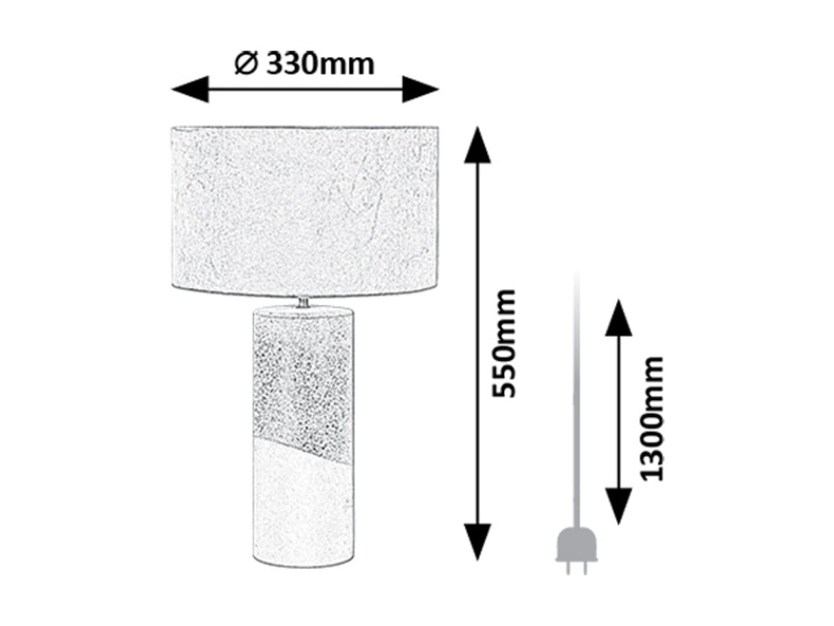 Veioza Yelda, 1xE27, cafeniu/auriu, Rabalux 74219