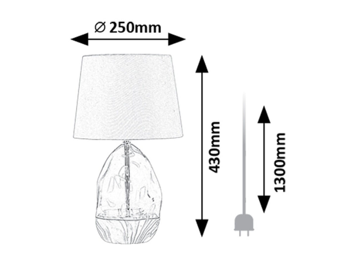 Veioza Apolonia, alb, 1 x E27, IP20, Rabalux, 74227