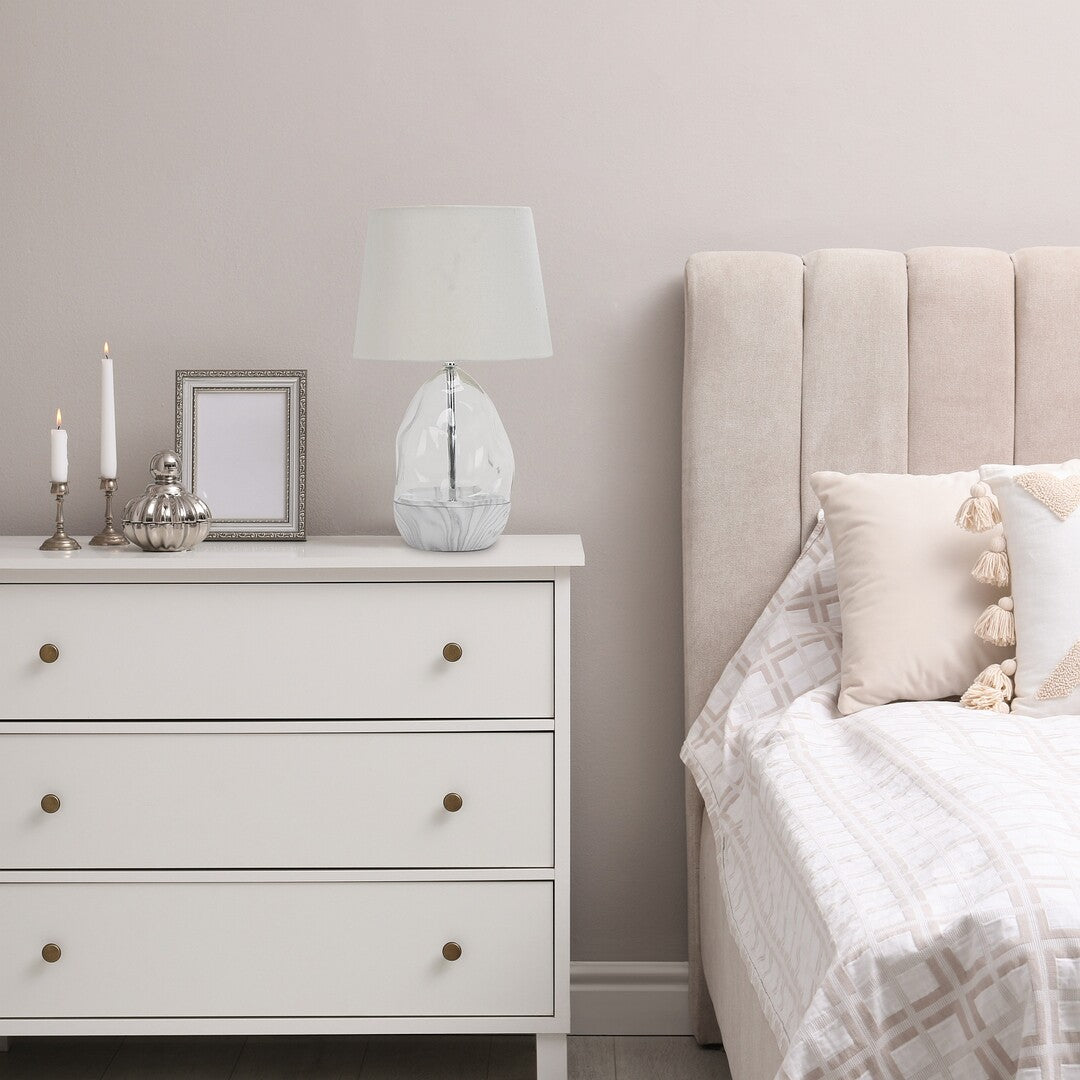 Veioza Apolonia, alb, 1 x E27, IP20, Rabalux, 74227