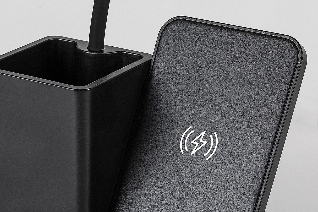 Veioza LED de birou Cerie, negru, 4W, 200lm, 3000, 4000, 6500K, IP20, Rabalux, 74232