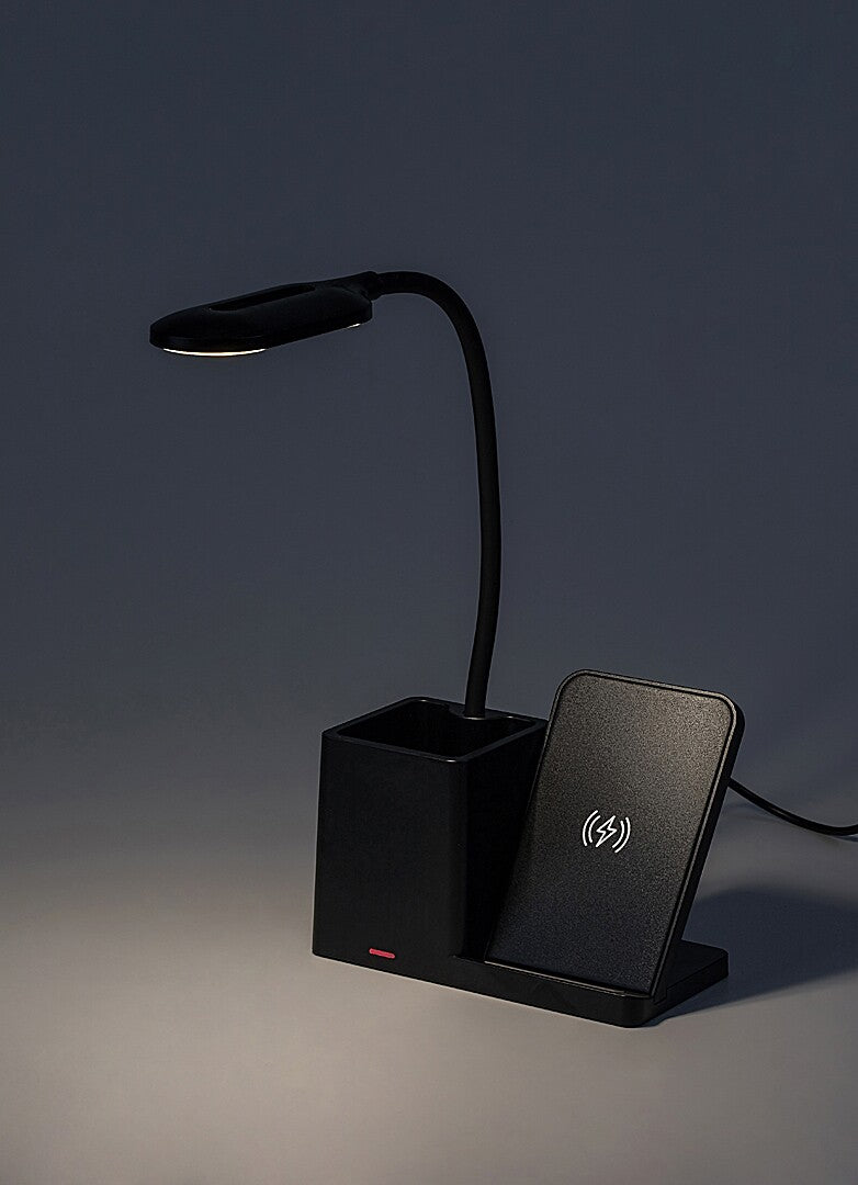 Veioza LED de birou Cerie, negru, 4W, 200lm, 3000, 4000, 6500K, IP20, Rabalux, 74232