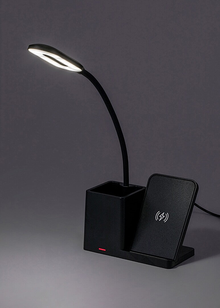 Veioza LED de birou Cerie, negru, 4W, 200lm, 3000, 4000, 6500K, IP20, Rabalux, 74232