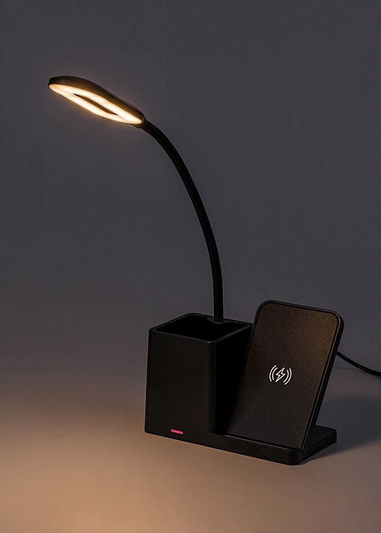 Veioza LED de birou Cerie, negru, 4W, 200lm, 3000, 4000, 6500K, IP20, Rabalux, 74232